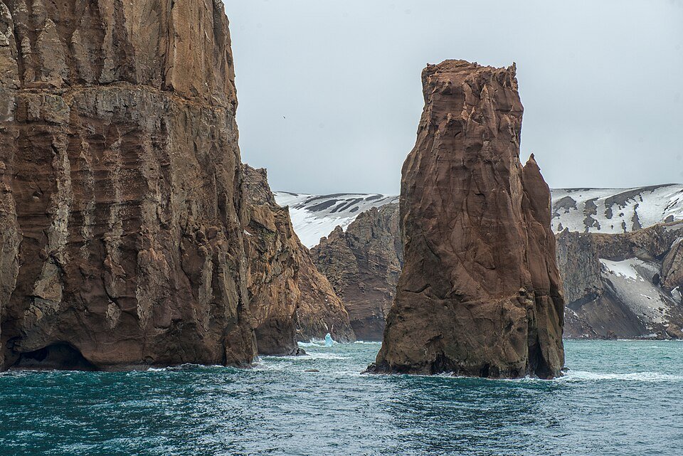 Deception Island in the South Shetland Islands