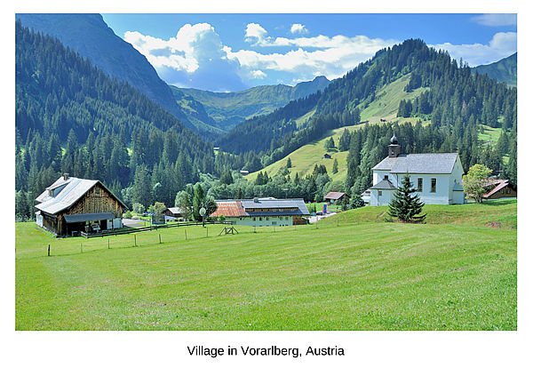 Village in Vorarlberg, Austria
