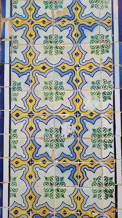 Decorative tiles in São Luís’s historic centre