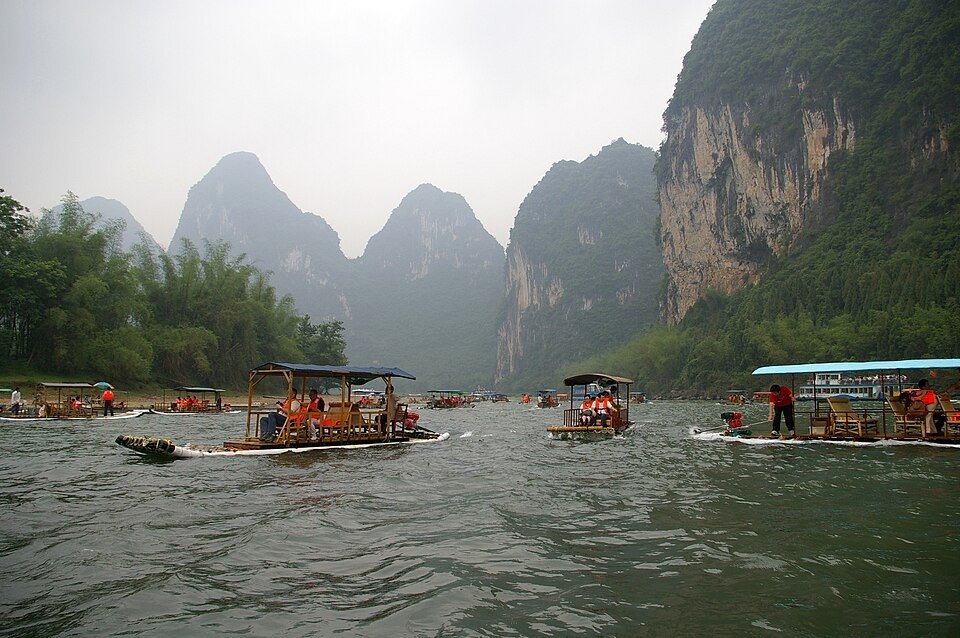 Guilin & Yangshuo historic city view
