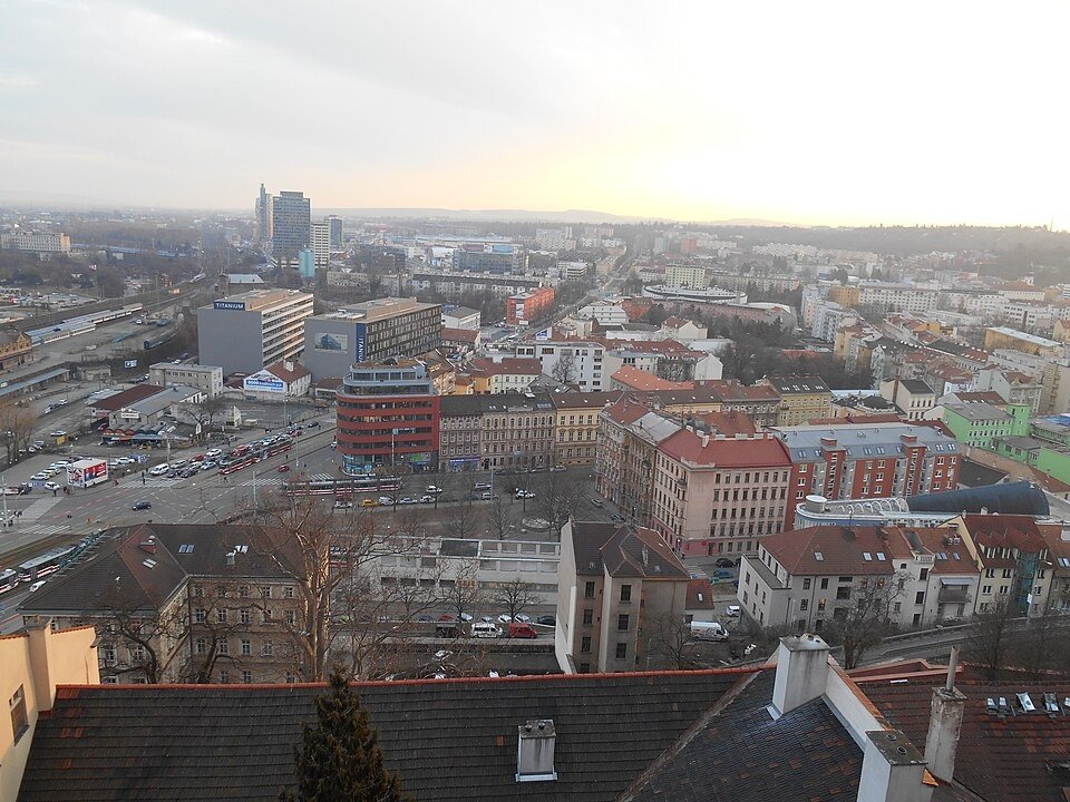 Brno historic city view