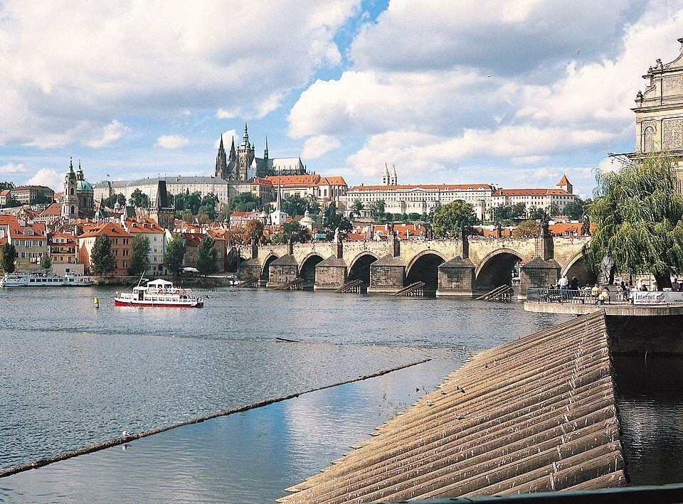 Prague Castle, Charles Bridge and the Vltava River
