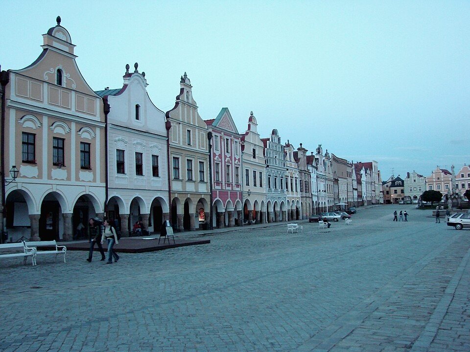 Telč historic city view