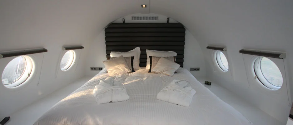 Inside the aircraft suite