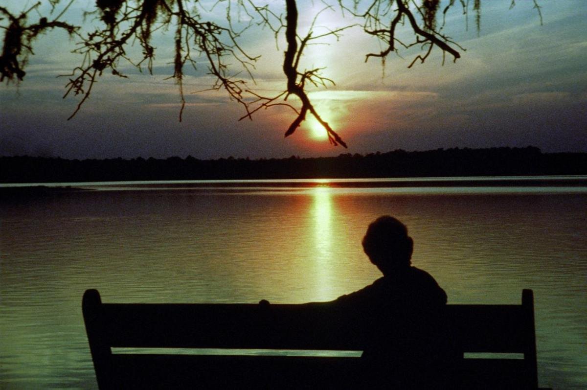 Sunset over the estuary at Washington Oaks Gardens State Park is a time to watch the birds fly home to roost and the manatee play while the setting sun ends another day along the A1A Scenic Byway.