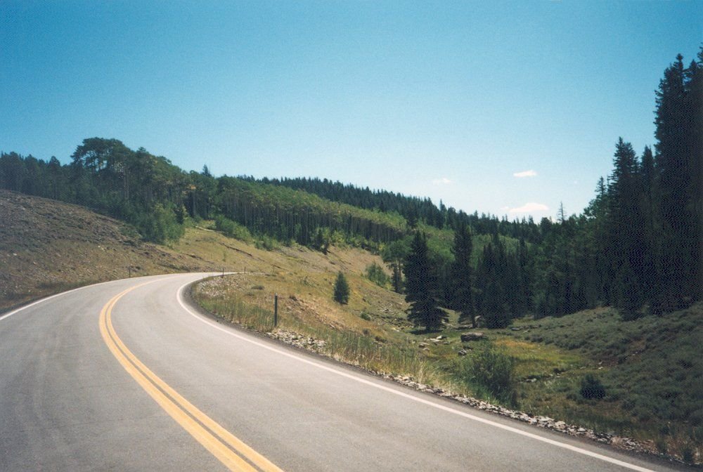 Scenic Byway 12 curves on its way to Panguitch.