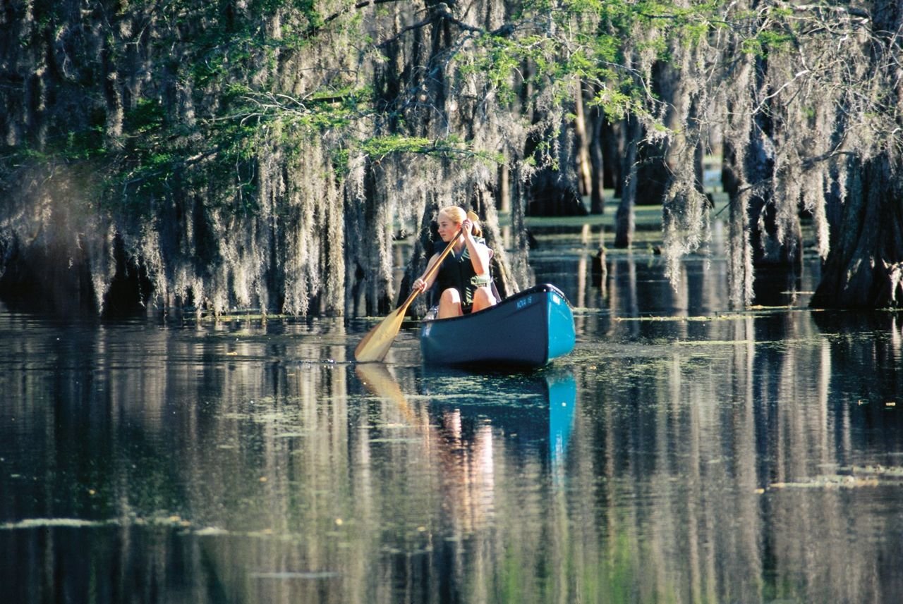 Paddling the Atchafalaya Basin is one of best ways to appreciate the wilderness and spillway.