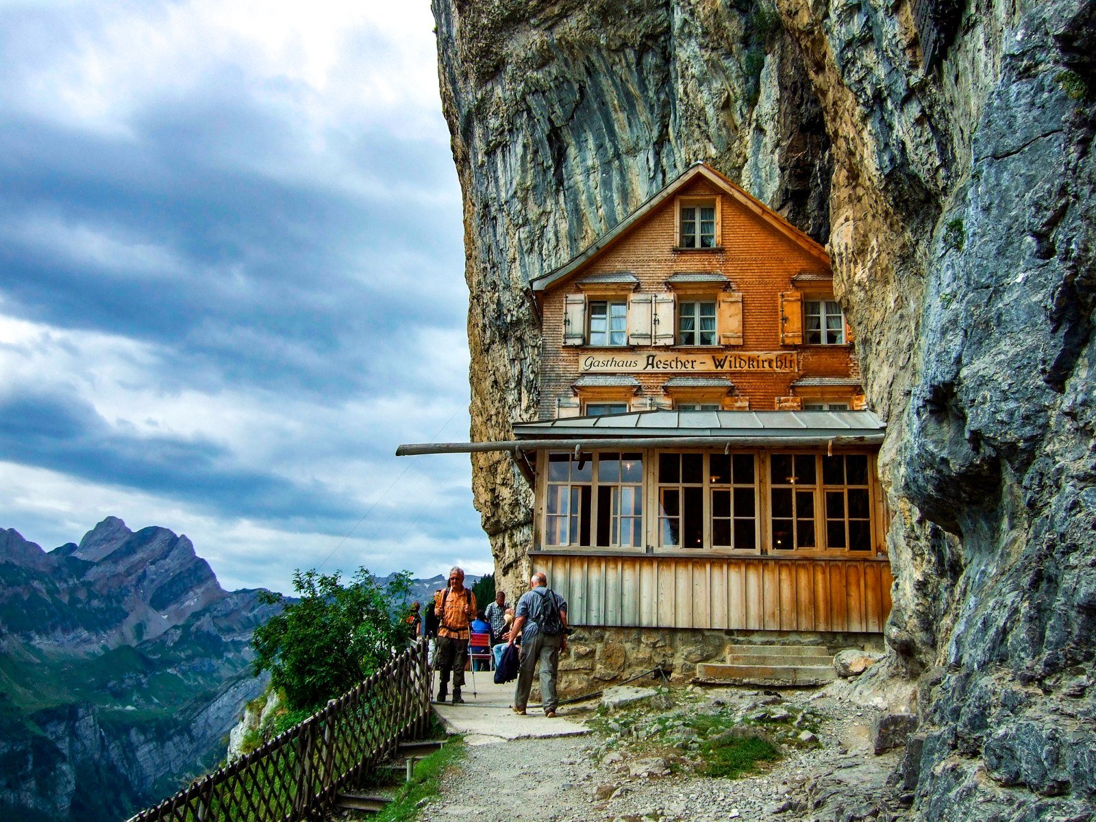 Aescher & Wildkirchli, beneath the cliff